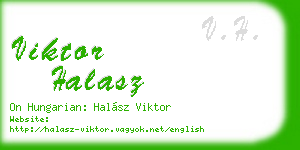 viktor halasz business card